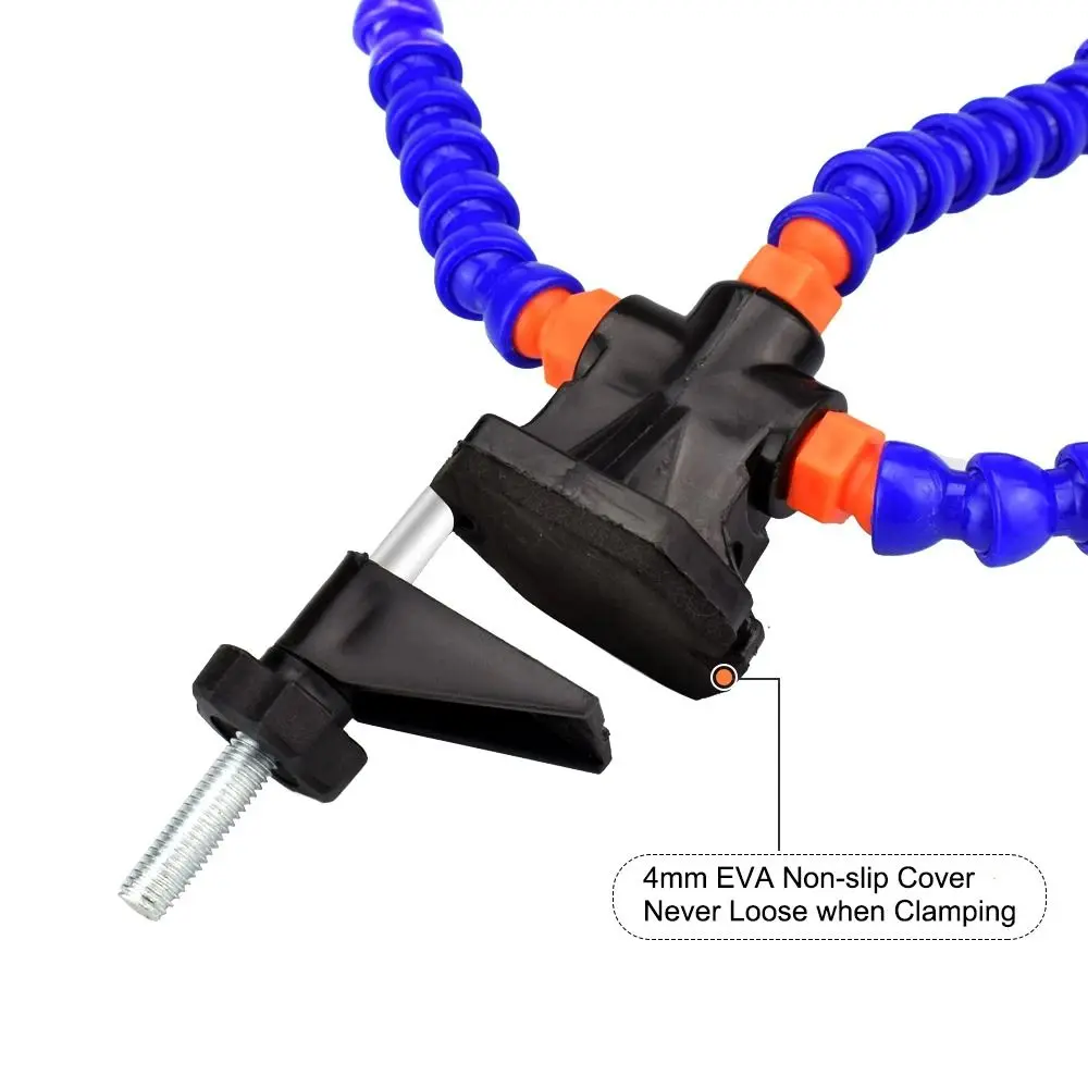 

Инструмент для помощи при пайке, многоцелевой регулируемый держатель паяльной станции, сильная устойчивость, нескользящий инструмент для третьих рук