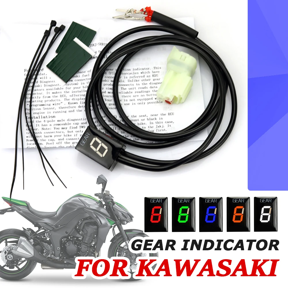 

For Kawasaki Z750 Z750R Z800E Z1000 Z1000SX Z 750 R 800E Z 1000 SX 650 300 Motorcycle Accessories Gear Indicator Display Meter