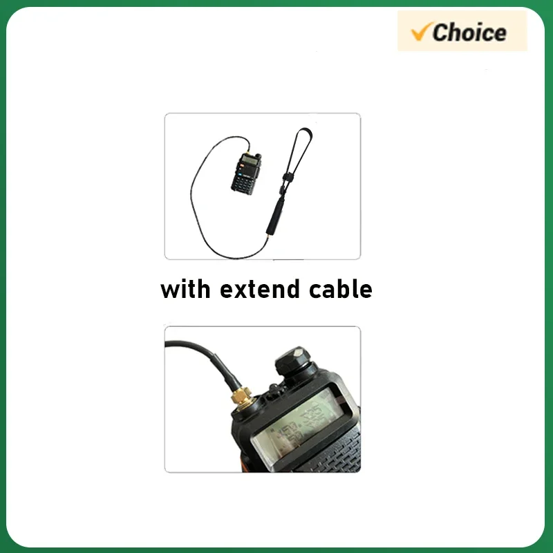 Walkie Talkie CS Tactical Antenna 48CM Coil Load DM-1701 UV-K6 Foldable Aerials VHF UHF for UV-18 UV-21 UV-5RH Radio Accessories