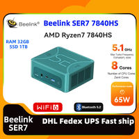 Beelink SER7 Gaming Mini PC AMD Ryzen 7 7840HS DDR5 RAM 32GB SSD 1TB WIFI6 BT5.2 Pc gamer portable Computer laptop Home Study