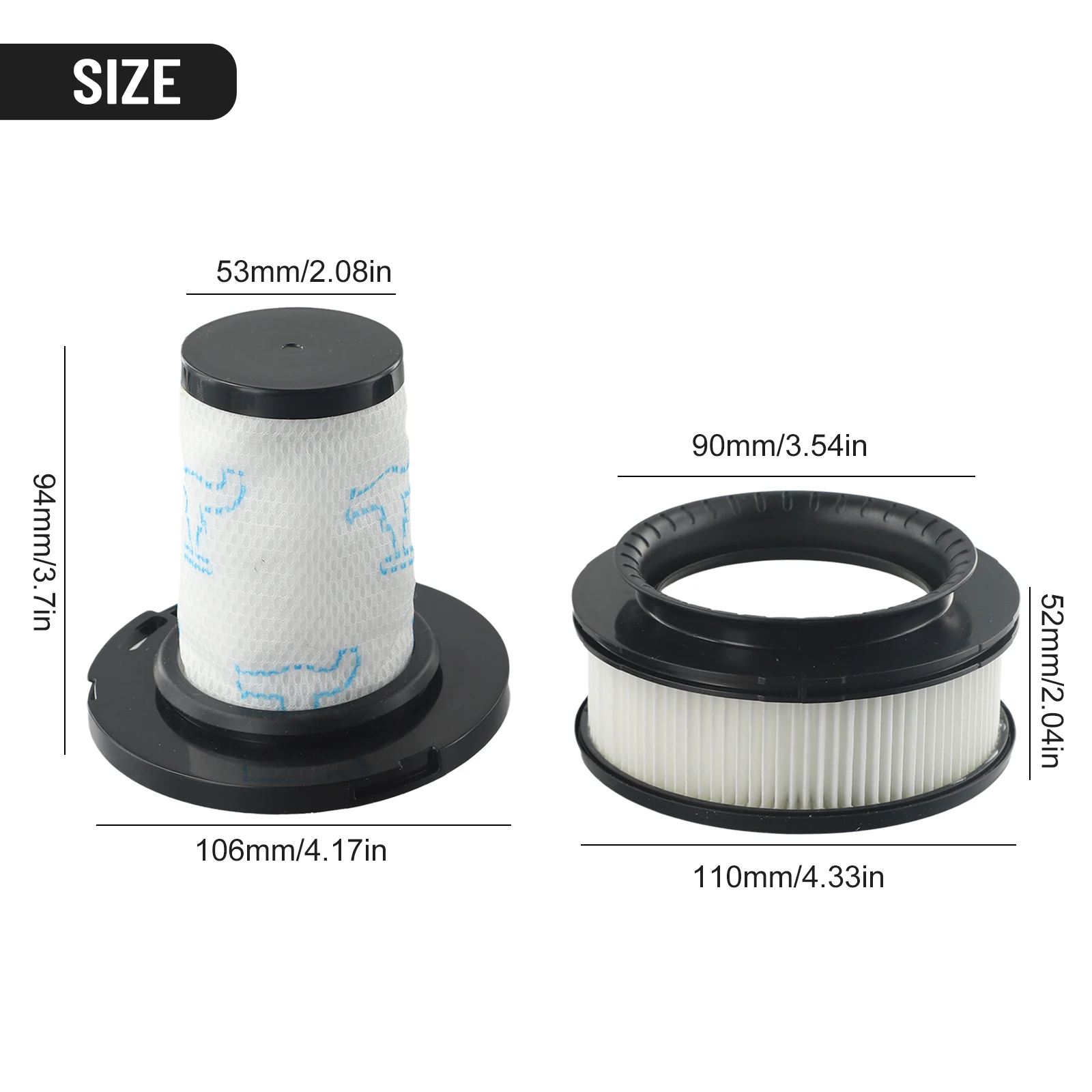 

High Quality Per-filter Post Filter ZR009007 ZR009008 High-performance Filter Pre-motor Filter Vacuum Cleaner Accessories