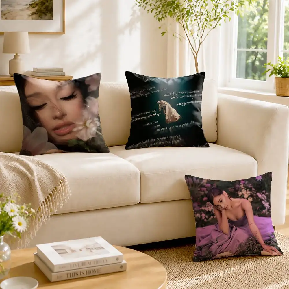 A-Ariana Grande hate that i made you love me Customizable Square Pillow case Double Sided Print Sofa Bedroom Decor Cushion Cover
