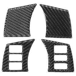 Carbon Fiber Interior Steering Wheel Panel Cover Fit for Nissan 350z 2006-2009 Steering Wheel Cover Steering Wheel Decoration