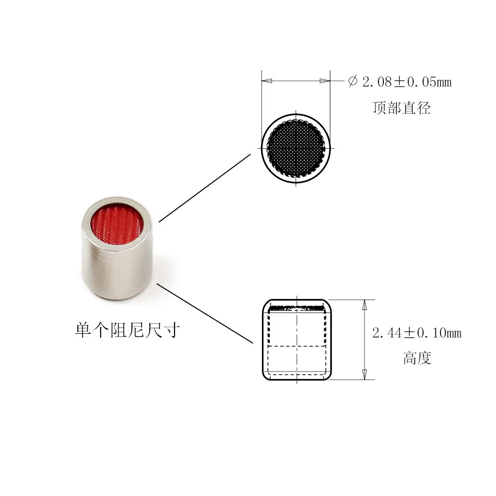 for Knowles Original Damper DIY Balanced Armature Earphone Filter Remove Sibilance Damp