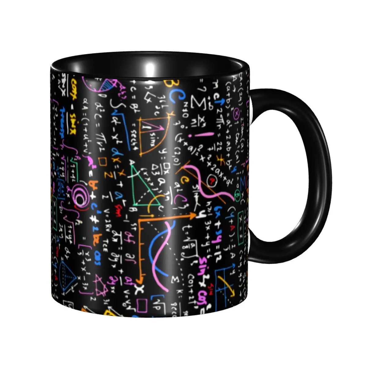 Personalized Math Linear Mathematics Education Circle Coffee Mug DIY Ceramic Milk Tea Cups