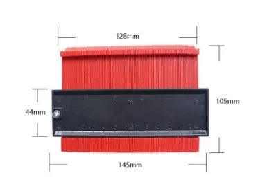 Practical Profile Copy Angle Ruler 12cm Measuring Tool Protractor Contour Measurement Woodwork Gauging Marking Tiling Laminate