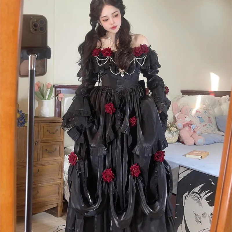 New Elegant temperament coming-of-age ceremony heavy dress