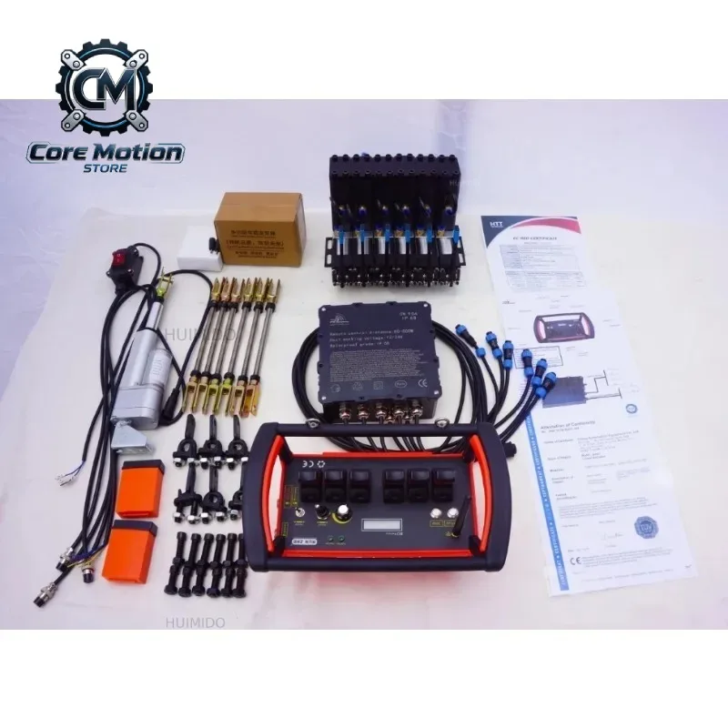 6 Joystick Functions Weightlifting12-24V Hydraulic Valve Truck Crane Remote Control