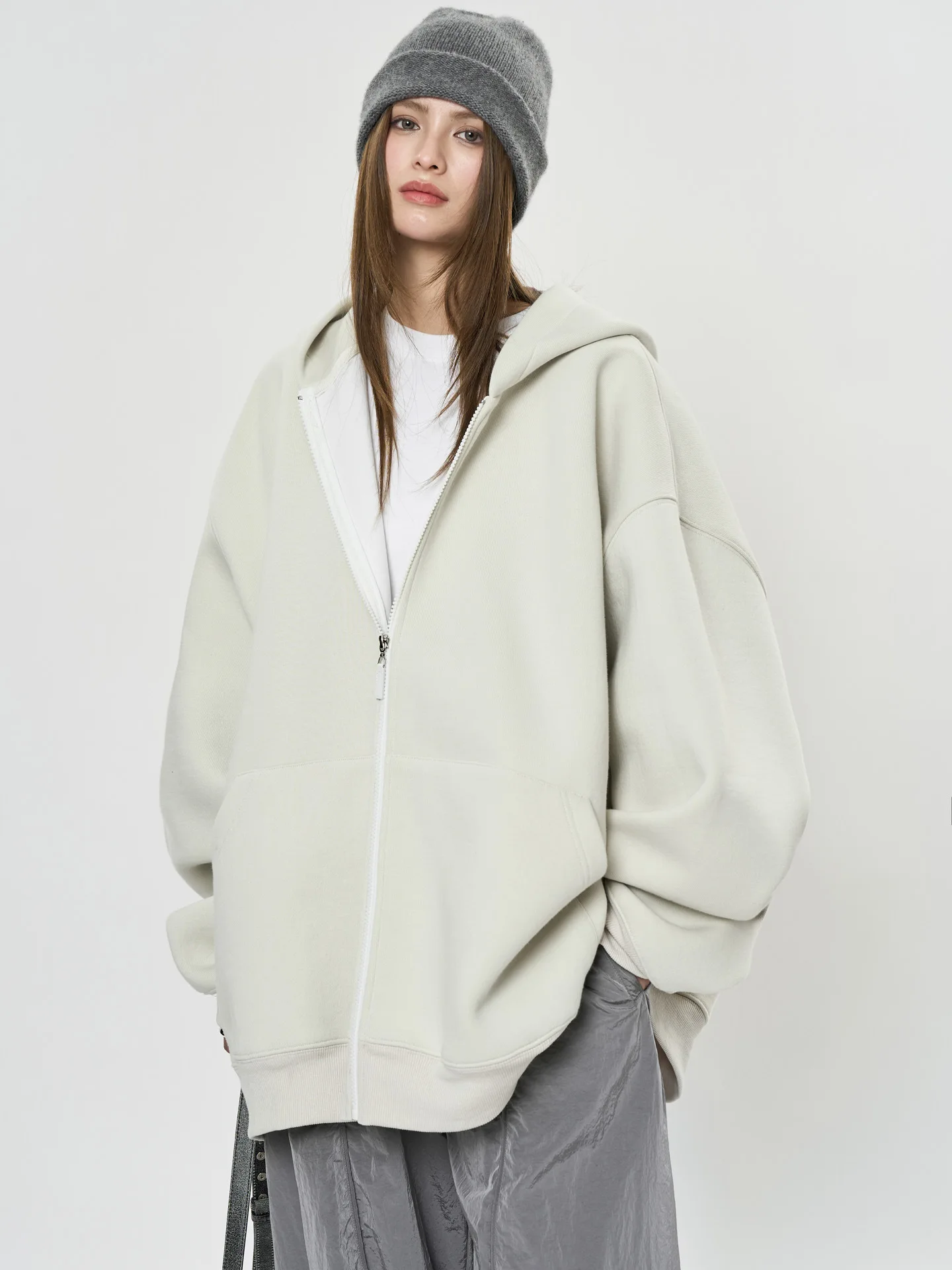 

Women's Casual Solid Color Loose Hooded Sweatshirt Spring Comfortable Streetwear Fashion Soft Fabric T-Shirt for Ladies
