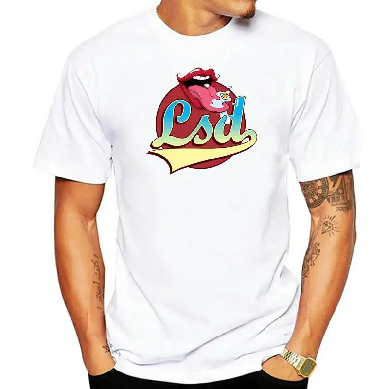 Lsd Tab on Tongue Vintage Tshirt men t shirt