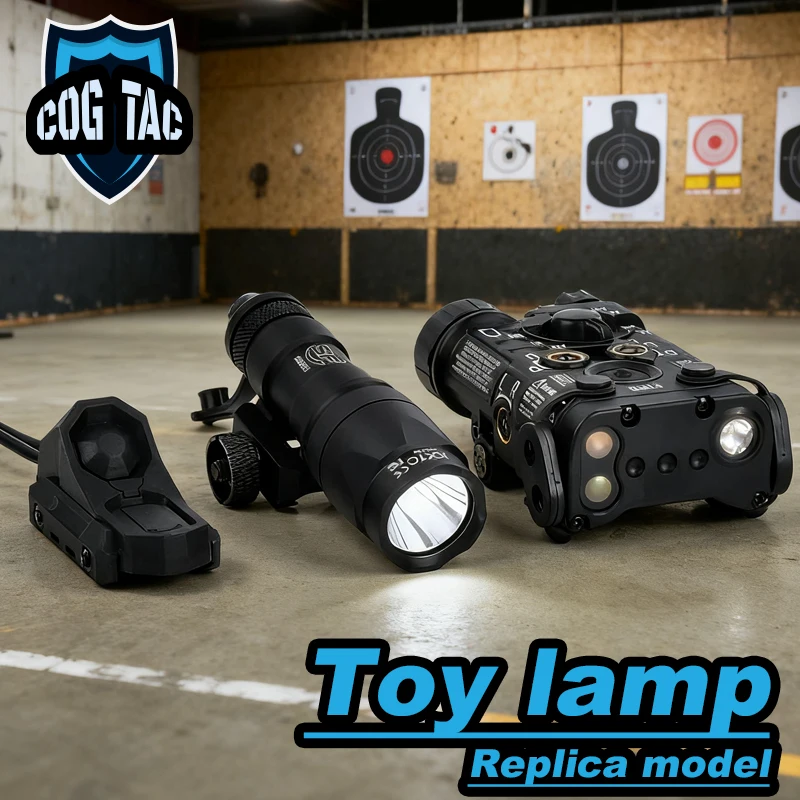 

Toy Lamp Surefir M300A M600C Flashlight PEQ15 OGL DBAL MAWL L3 NGAL Battery box with Dual Control Switch Fit 20MM Rail