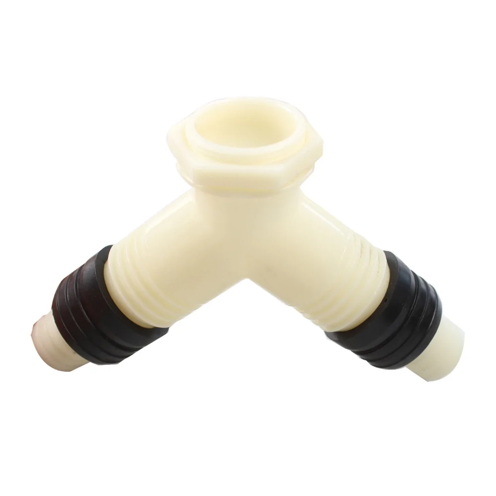 Talea 2PCS PP Material Washing Machine Floor Drain Y-Shape Drainpipe Connector QS298C001