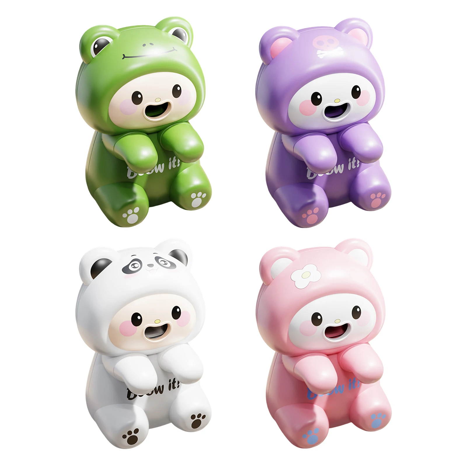 Mini Clip On Fan For Cup & Bowl Cute Cartoon Animal Food Cooler For Hot Noodle Congee,USB Charging Cooling Fan Kids Gifts