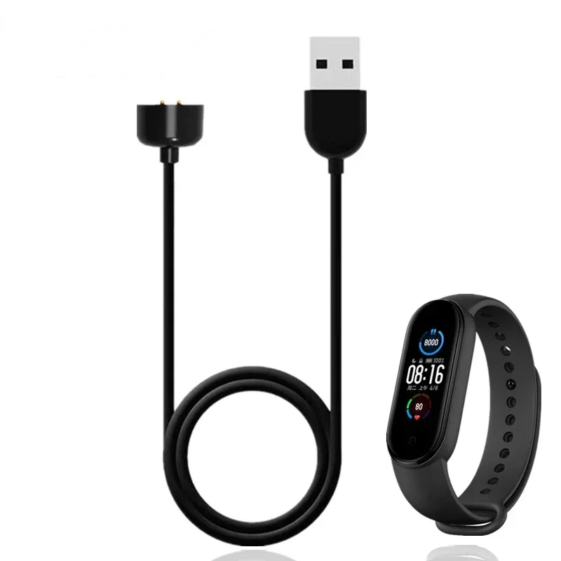 USB Charger For Xiaomi Mi Band 7 6 5 Charger Wired For Mi Bracelet 7 6 5 Wire Fast Charging Cable