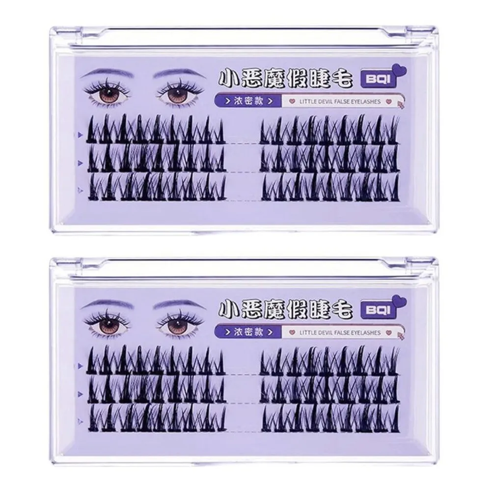 Ciglia artificiali spesse Small Devil, nere, set di 2
