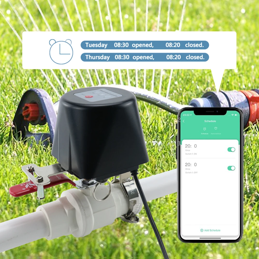 Tuya WiFi ウォーターバルブ ワイヤレス ガス遮断タ - Smart Garden Instructions のレビューと価格