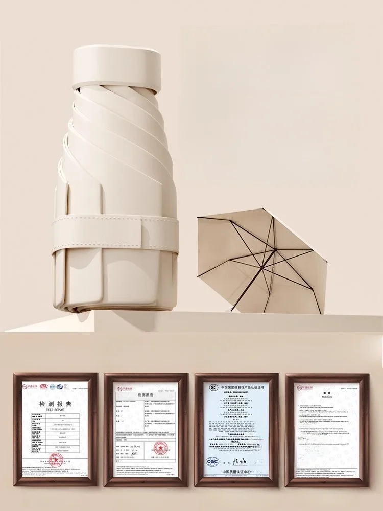 

Портативный ультралегкий зонт Sunade с защитой от ультрафиолета, двойного назначения, для дождя и солнца, дорожный зонт с ручным управлением