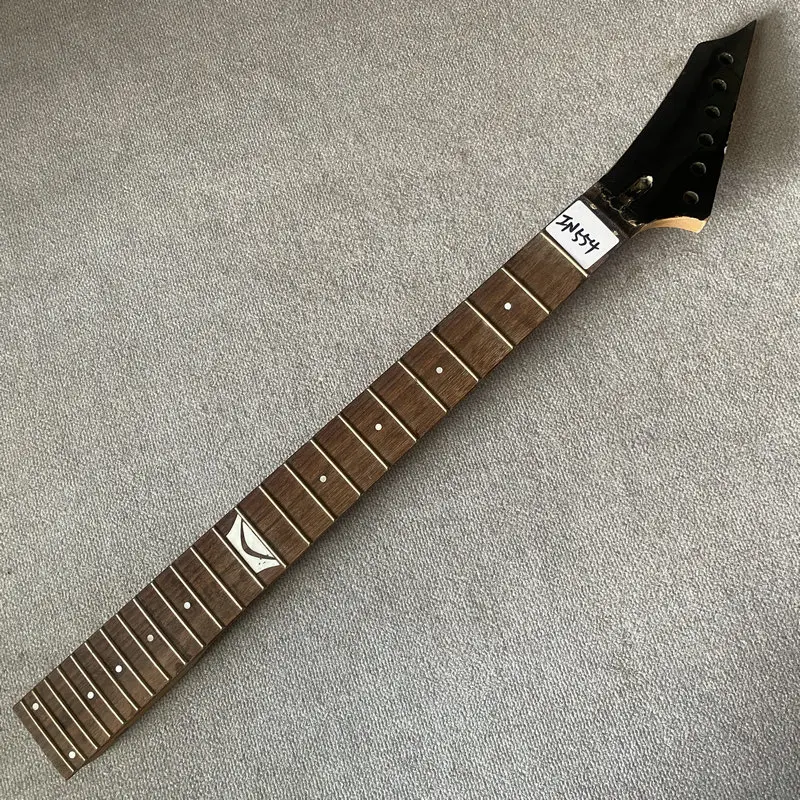 IN554 Floyd Rose 6 String Electric Guitar Neck Maple+Rosewood 24 Frets Reversed Headstock Custom Inlay Replace&DIY Parts