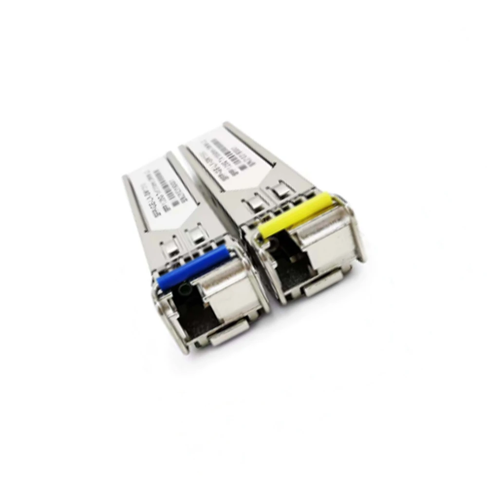وحدة بصرية 1.25G SFP، وحدة ألياف SC أحادية الوضع أحادية الوضع جيجابت مناسبة لـ Cisco H3C، Ruijie HP إلخ