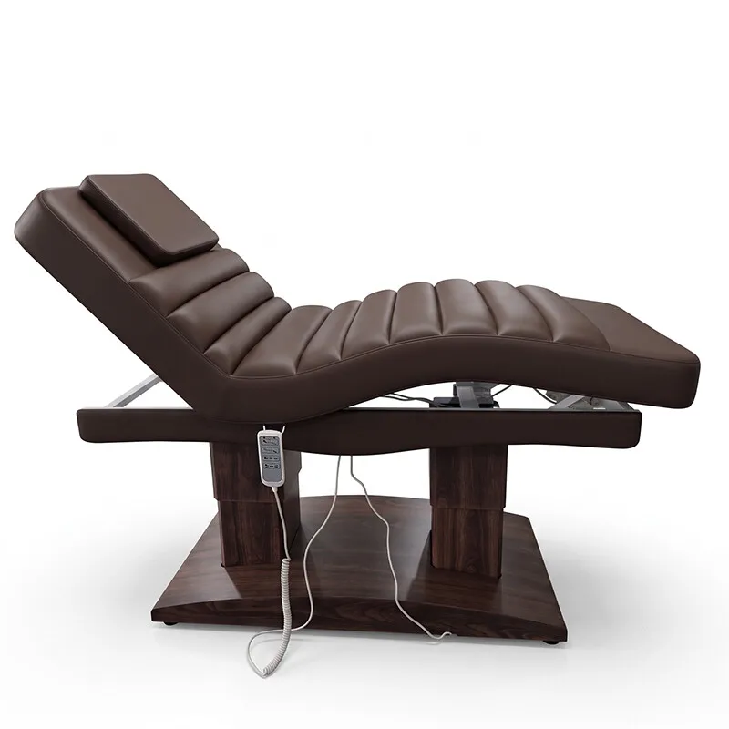 Electric Height Adjustable Beauty Massage Table Dual Motor Facial Spa Bed PU Leather for Beauty Salon Hotel Spa Wellness Center