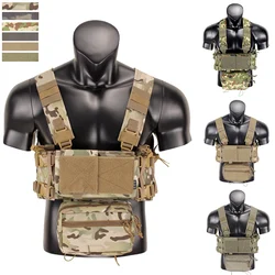 Nylon Tactical Peito Rig Modular Vest, Bolsa de cartucho, Equipamento de caça, Airsoft, Mk3, Mk4, 500D