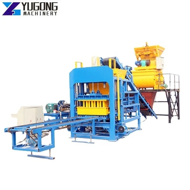 QT4-15 Automatic Hydraulic Cement Brick Maker Machines From YUGONG