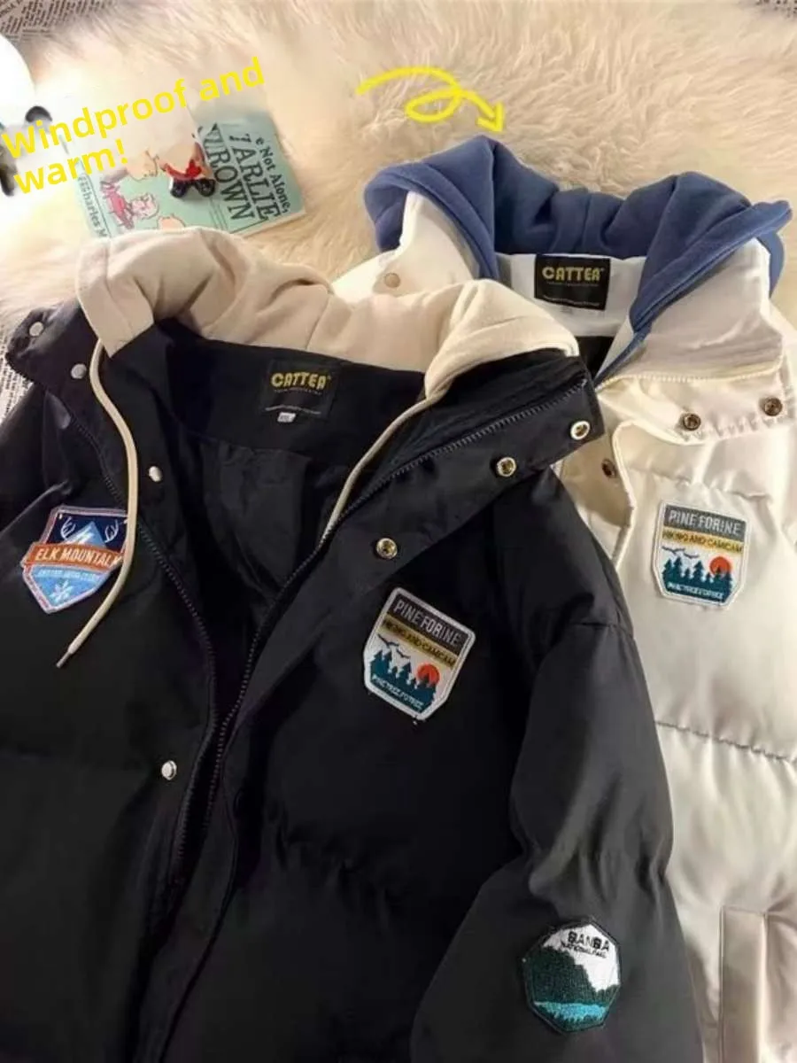 

Мужское утепленное хлопковое зимнее пальто с капюшоном, модное повседневное длинное пальто на пуговицах