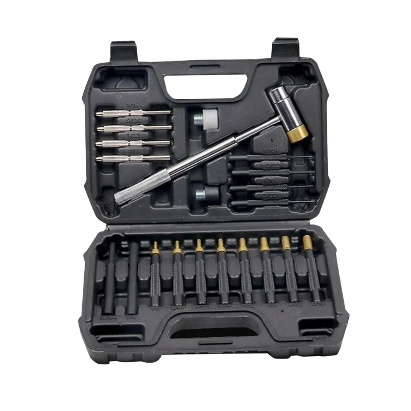 Roll Pin Punch Set with Steel Punch Double-Faced Hammers Gunsmithing  Portable Hand