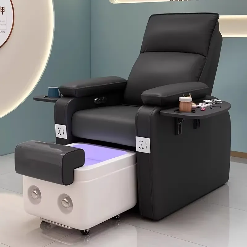 Modern Custom Color Pedicure Chair with Massage & Electric Foot Bath Adjustable Spa Salon Furniture for Spa