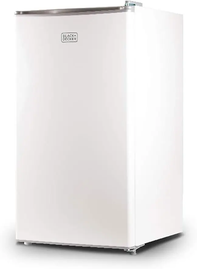 NO.① BCRK32W Compact Refrigerator Energy Star Single Door Mini Fridge with Freezer, 3.2 Cubic Ft., White