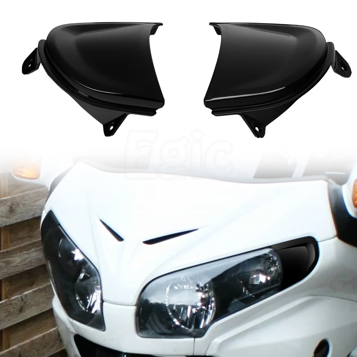 

Gloss Black Headlight Fairing Cover Trims For Goldwing F6B 2013-2017 GL1800 2006-2010 2012-2017 Motorcycle Honda GW Decoration