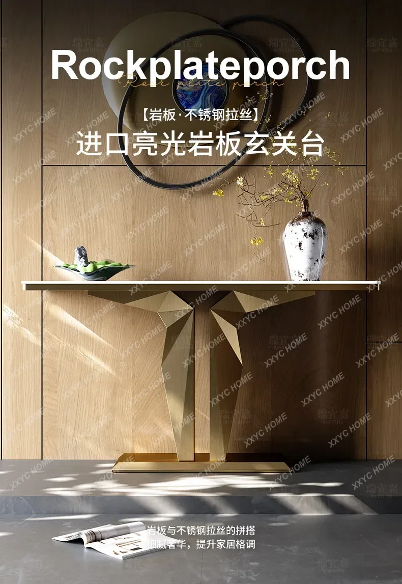 High-end entrance table Light luxury entry is opposite the door, corridor, aisle, entrance platform