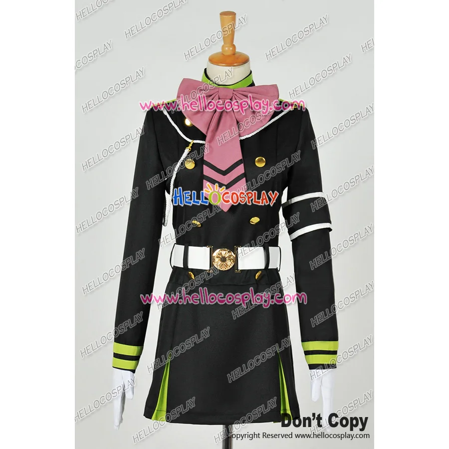 Costume de Cosplay Owari no Seraph Of The End Shinoa Hiragi, uniforme de la société Moon Demon, tenue de dessin animé, robe H008