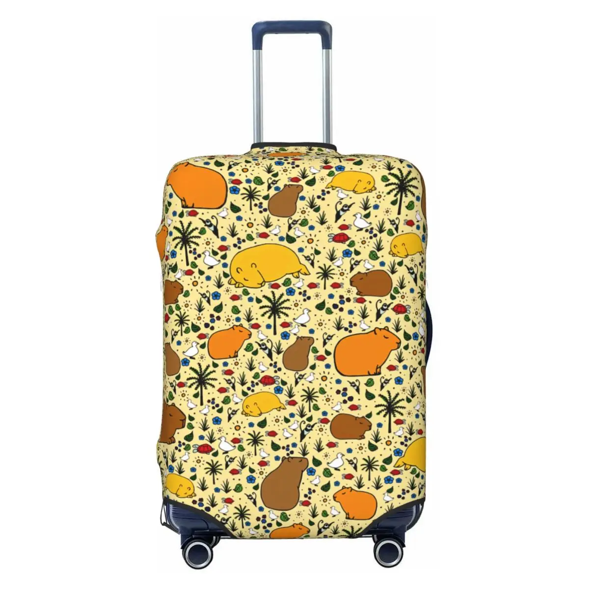 

Пользовательские милые чехлы для багажа с рисунком капибары, модные дорожные чехлы для чемоданов 18-32 дюймов
