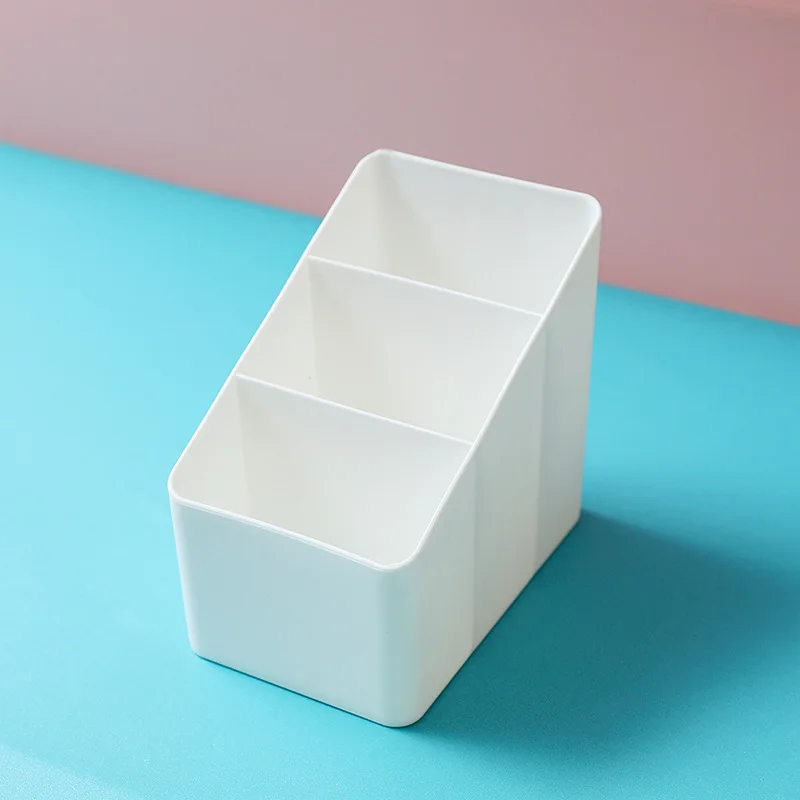 Creative Desktop Storage Box Plastic Cosmetics Storage Box Office Organizer Ins Student Pen Holder Stationery Organizer Box
