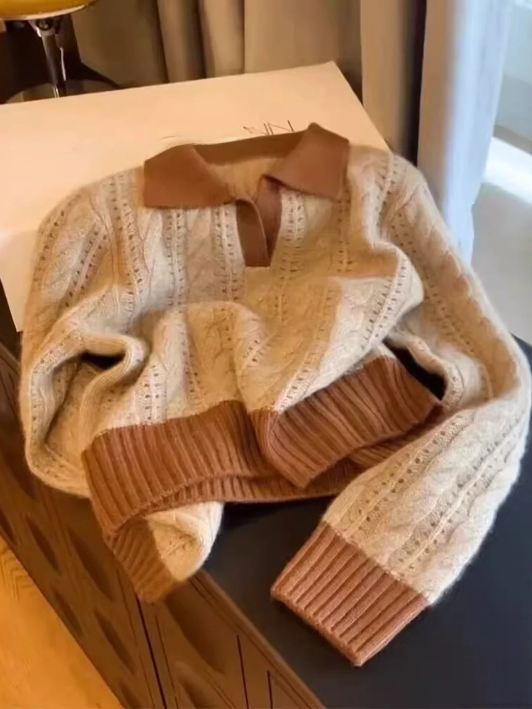 Senhoras plus size camisola de malha coreano sle preguiçoso facionable versátil bonito inverno longo sve Thiened casual wear