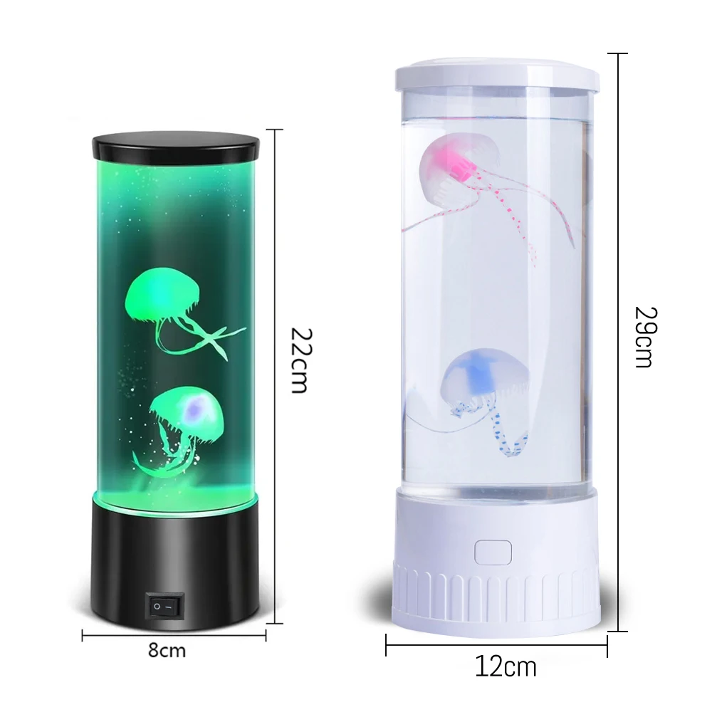 Colorful Children's Jellyfish Lamp Color Changing LED Ocean Night Light Decorative Lamp Children's Birthday Gift