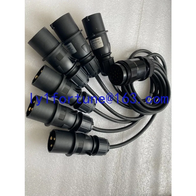 19-Core or 13-core loose tail branch line power box, stage lighting large screen power supply 6-channel industrial plug-in cable