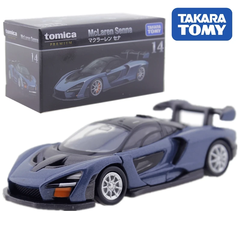 TAKARA TOMY alloy simulation car model TP14 McLaren Senna Sports car collection pieces, toys for boys,holiday gifts for children