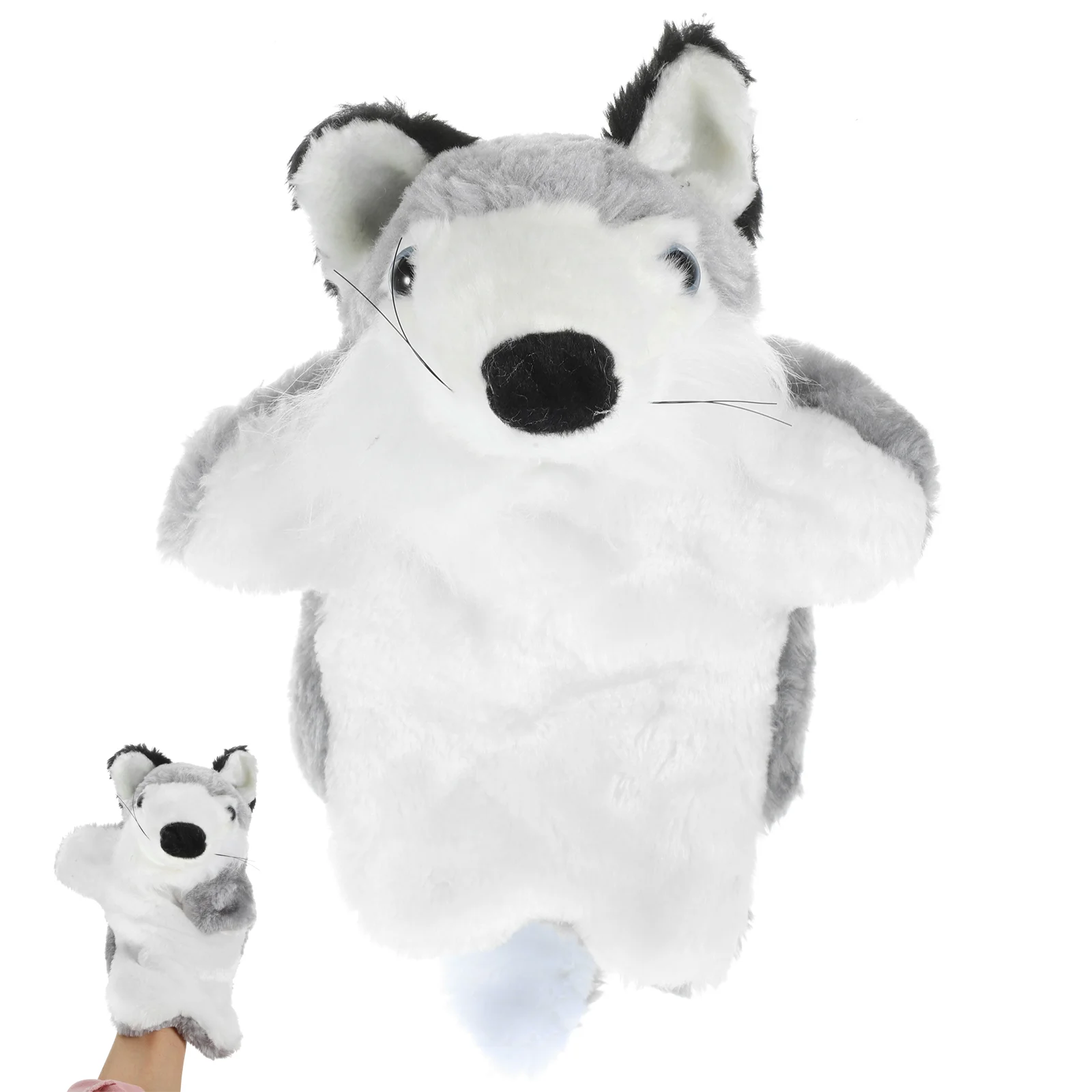 Hand Puppet Early Education Toy Animals Adorable Fox for Kids Plush Puppets Adults Parent-child