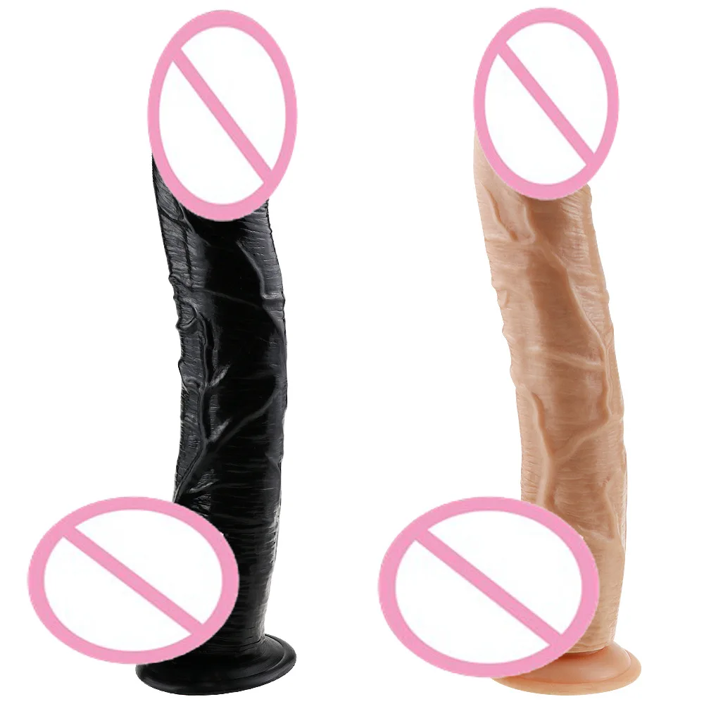 34cm Extra Large Thick Realistic Silicone Dildo Adult Personal Sex Toy For Women Vibrator Safer Sex Products Famale Masturbator