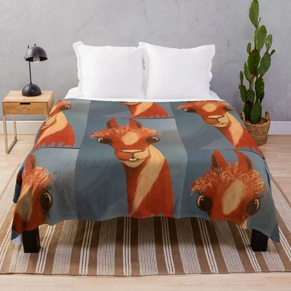 Llama Pattern Super Soft Throw Blanket for Bed Couch Sofa Lightweight Travelling Camping Throw Size for Kids Throughout The Year