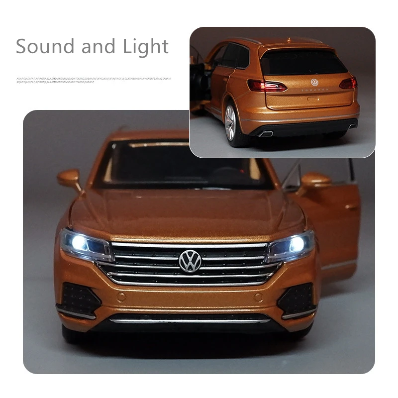 Out of print 1:32 Volkswagen Touareg SUV Alloy Car Model Diecasts Metal Toy Vehicles Model Simulation Pull Back Collection Gift