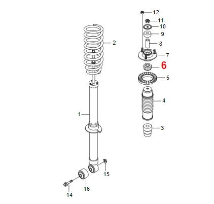 Front Shock Absorber Lower Bushing For Ssangyong Acyton Kryon Rexton Rodius 4431208000