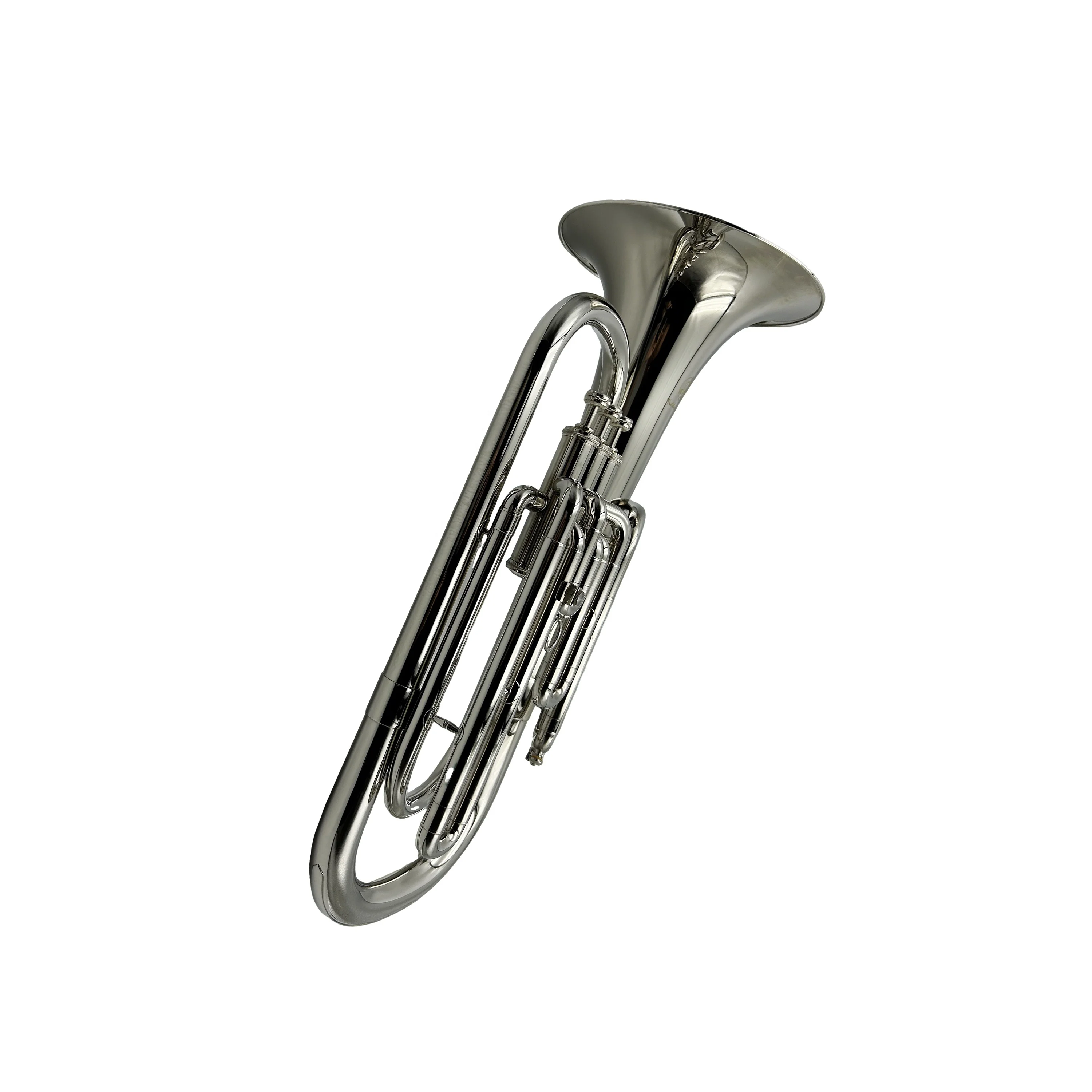 OME High Quality Baritone Horn JYBT735N Trumpet Nickel Plated With BB Tone Option Professional Brass Musical Instrument Set