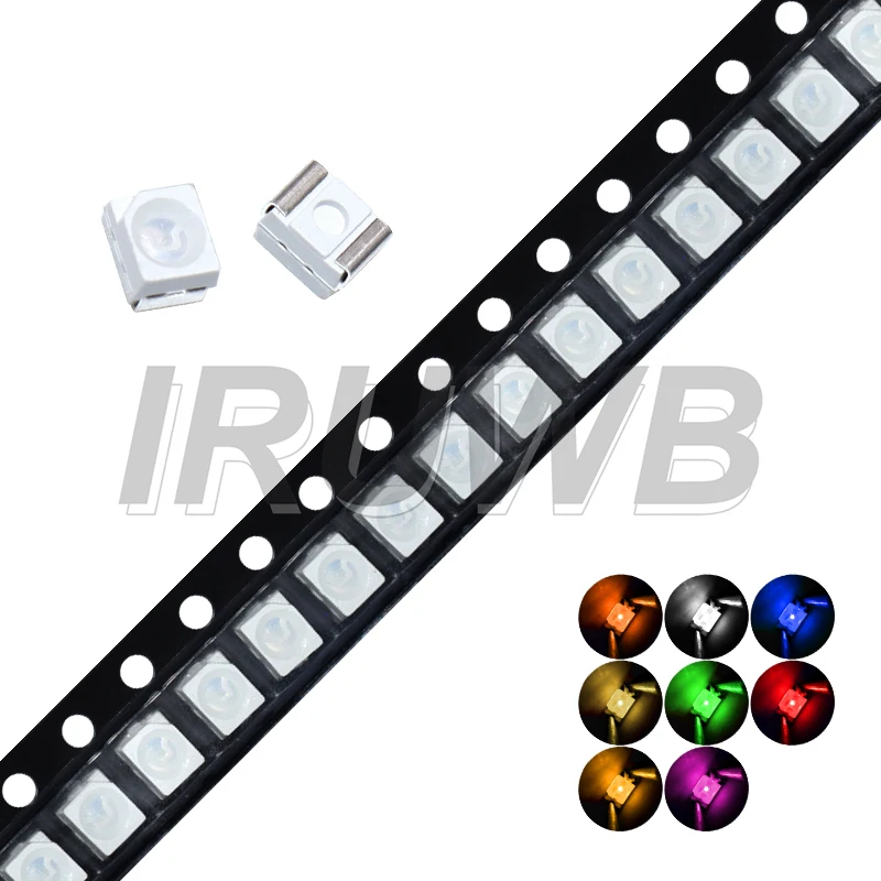 100pcs Diode SMD LED Diodo Kit 3528 1210 Green RED WARM White ICE Blue Yellow Pink Orange RGB