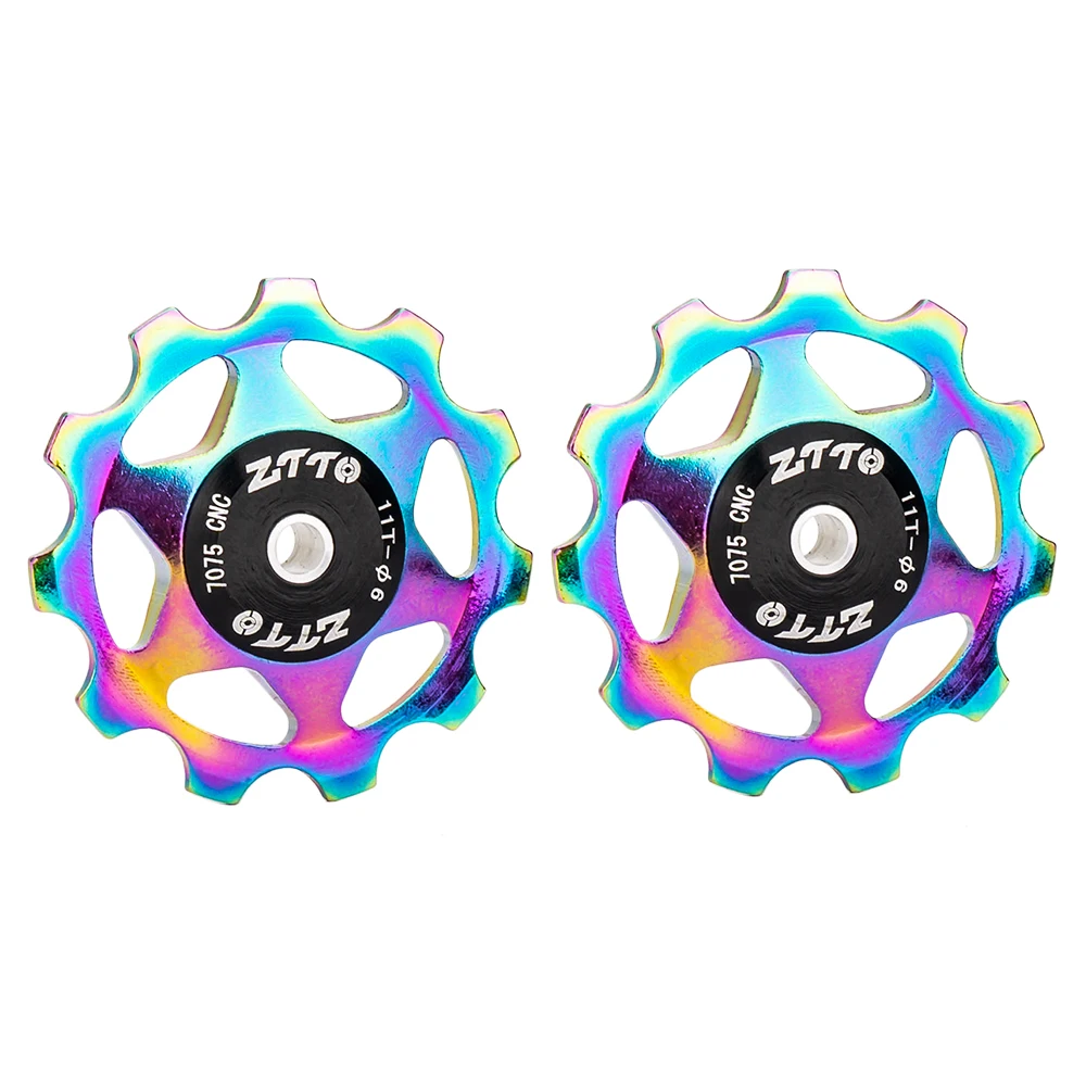 ZTTO MTB Fahrrad Schaltwerk Stützrad 11T 13T Stahl Lager Pulley AL7075 CNC Rennrad Guide Roller Idler 4mm 5mm 6mm