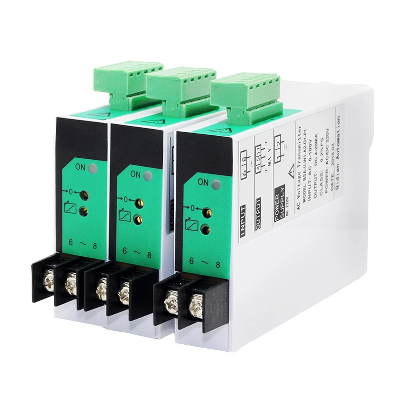 Imagem -02 - Sensor do Transmissor do Sinal da Tensão da ca Transdutor da Tensão da Saída Conversor ca 010v 05v dc 24v 420ma 0-10v ca 0-50v ca 0-5v