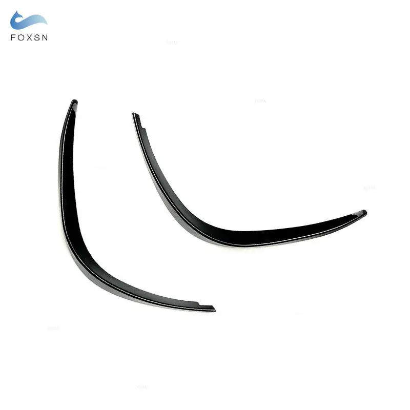 Glossy Black Auto Front Bumper Splitter Spoiler Fog Lamp Trim For Mercedes Benz W177 A180 A200 A250 A260 AMG A35 2018 - 2022