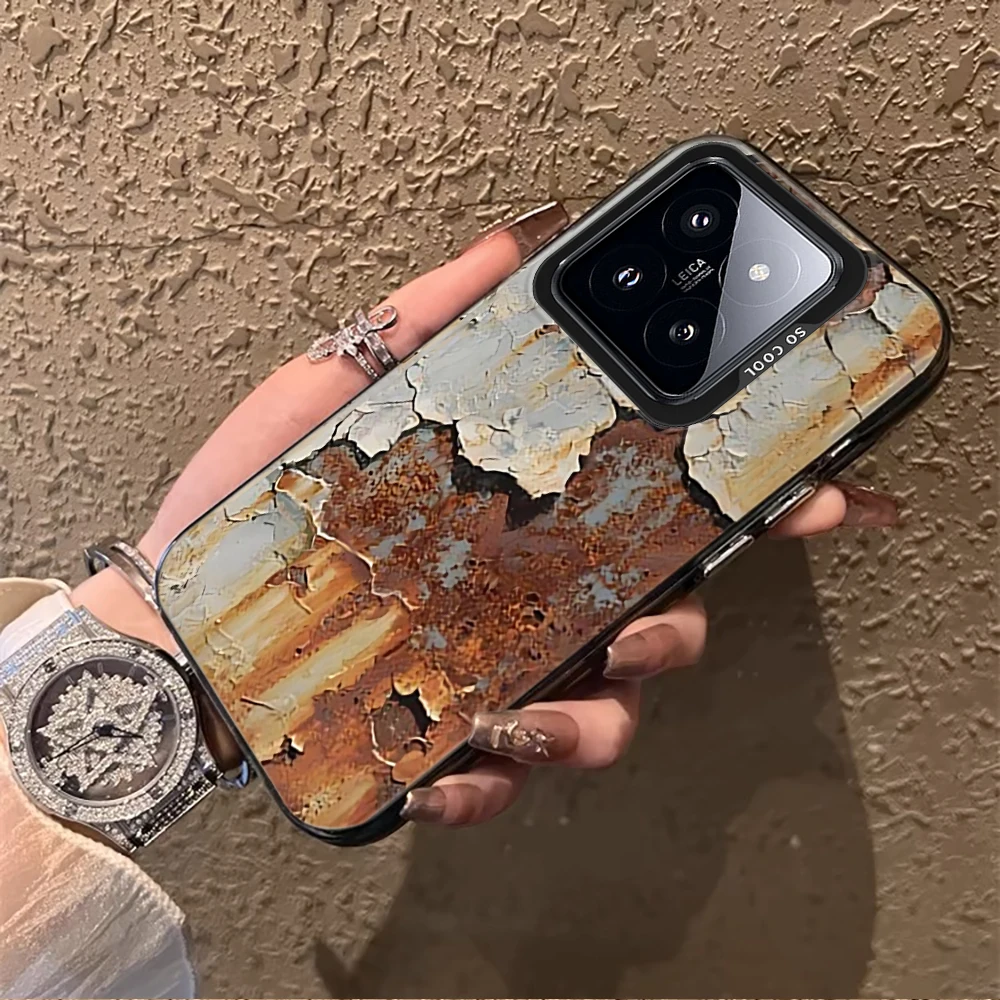 Cracked Paint Rust Texture Phone Case For Xiaomi 17 Pro Max 15 T Pro 14 T Pro 13 T Pro 12 T Pro Mi 11 Lite 5G IMD Soft Cover - view 2